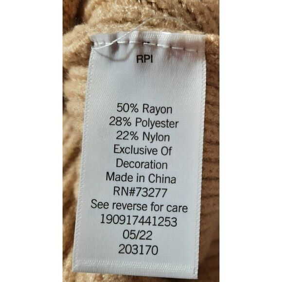 Nine West Sequin Striped Half Zip Mock Neck‎ Pullover Sweater - XL - Picture 7 of 8